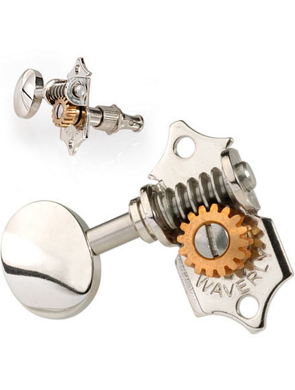 Waverly Guitar Tuners with Vintage Oval Knobs - Nickel